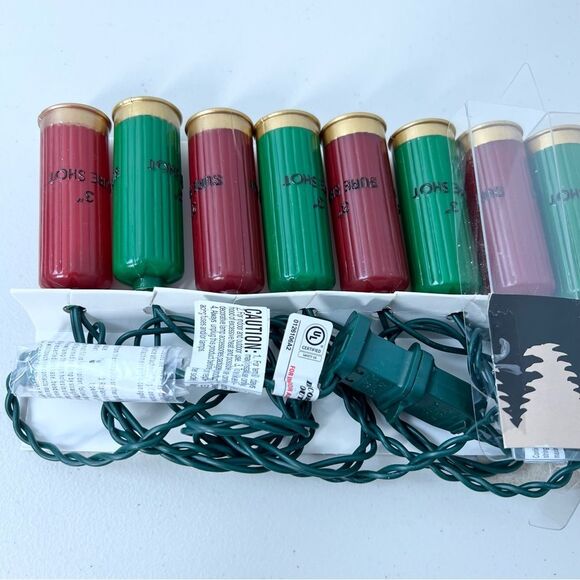 New Bass Pro Shops 10 Count Shotgun Shell Mini Light Set Indoor/Outdoor Novelty - Picture 3 of 7